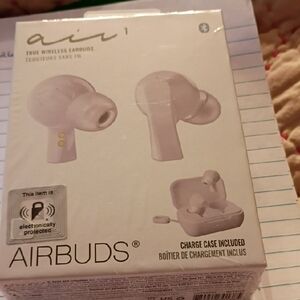 White True Wireless Earbuds